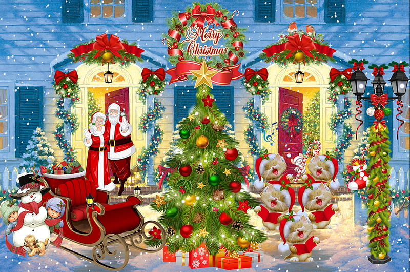 HD-wallpaper-a-christmas-welcome-presents-cats-snowman-sleigh-mrs-claus-christmas-lights-tree-...jpg
